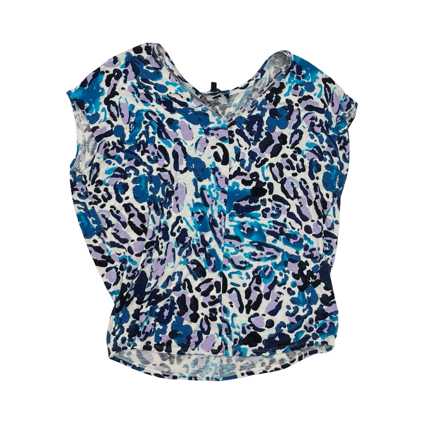 Top Ss By White House Black Market In Blue & Cream, Size:M