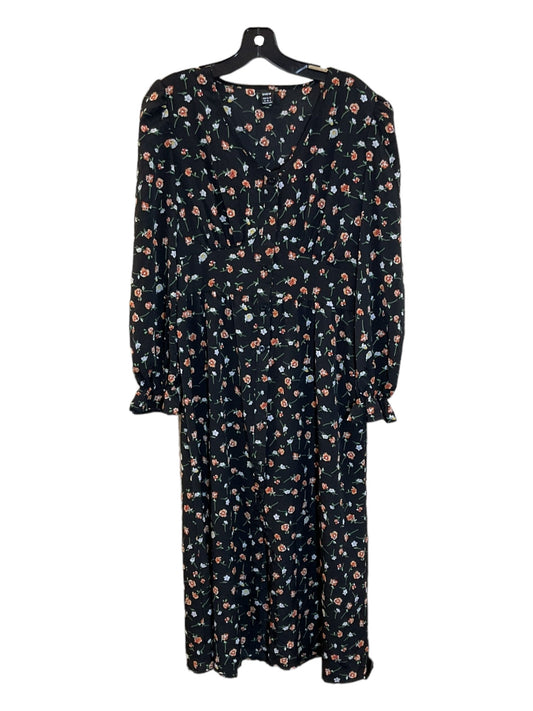 Floral Print Dress Casual Maxi Shein, Size M