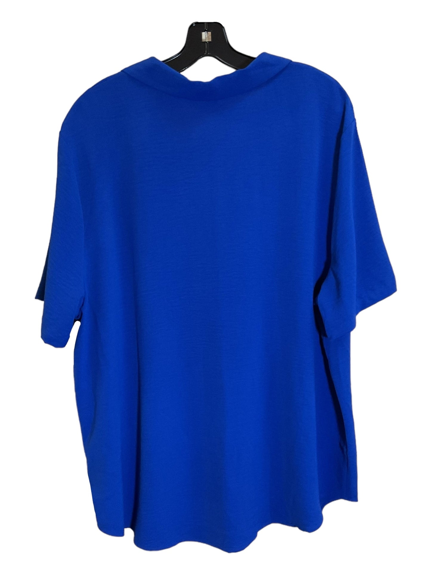 Blue Top Short Sleeve Hilary Radley, Size 1x