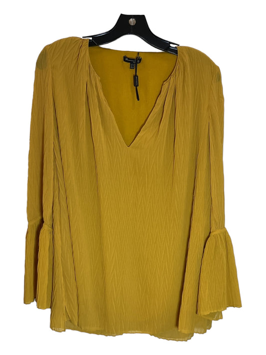 Yellow Top Long Sleeve Massimo Dutti, Size Xs