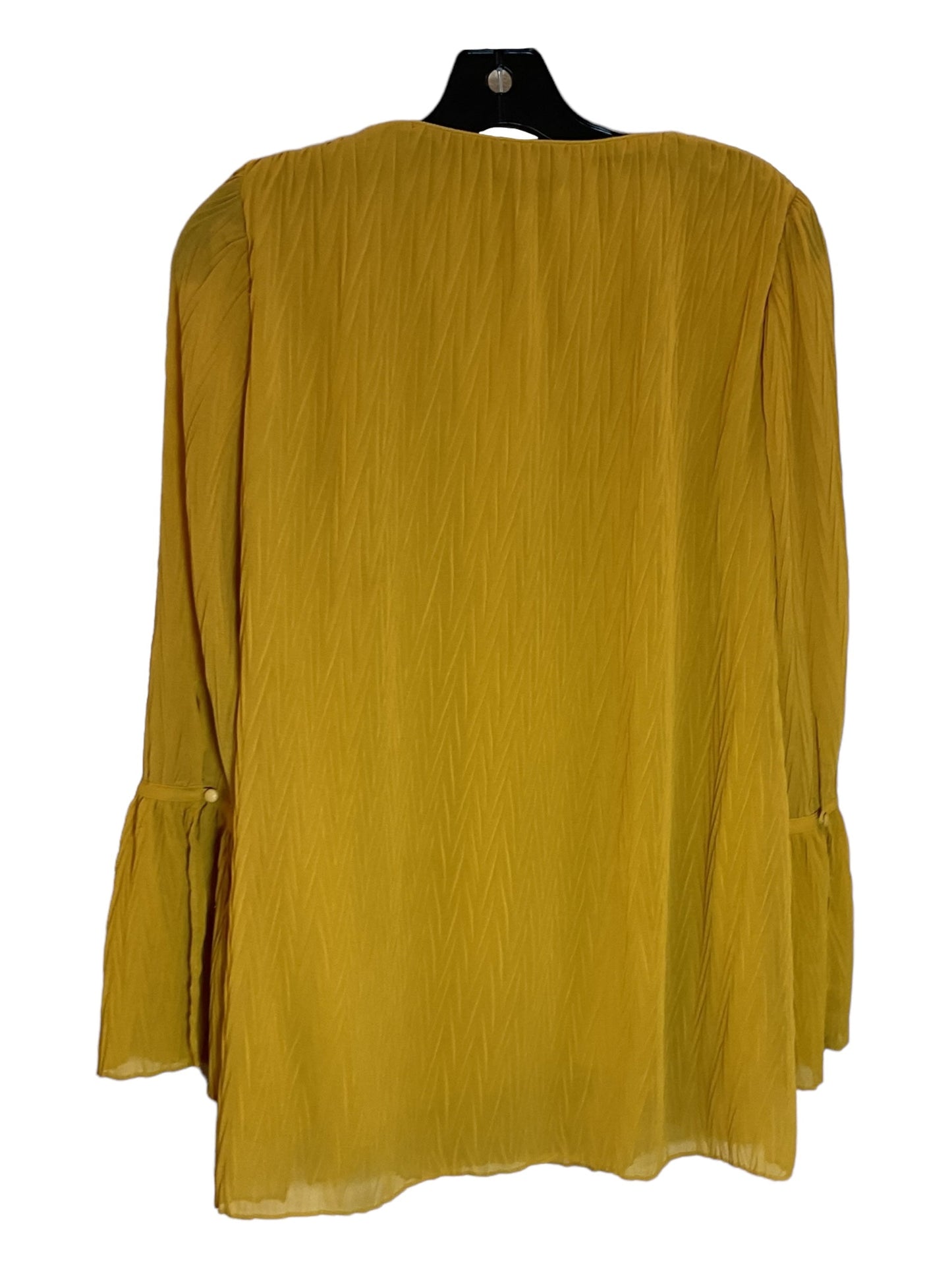 Yellow Top Long Sleeve Massimo Dutti, Size Xs