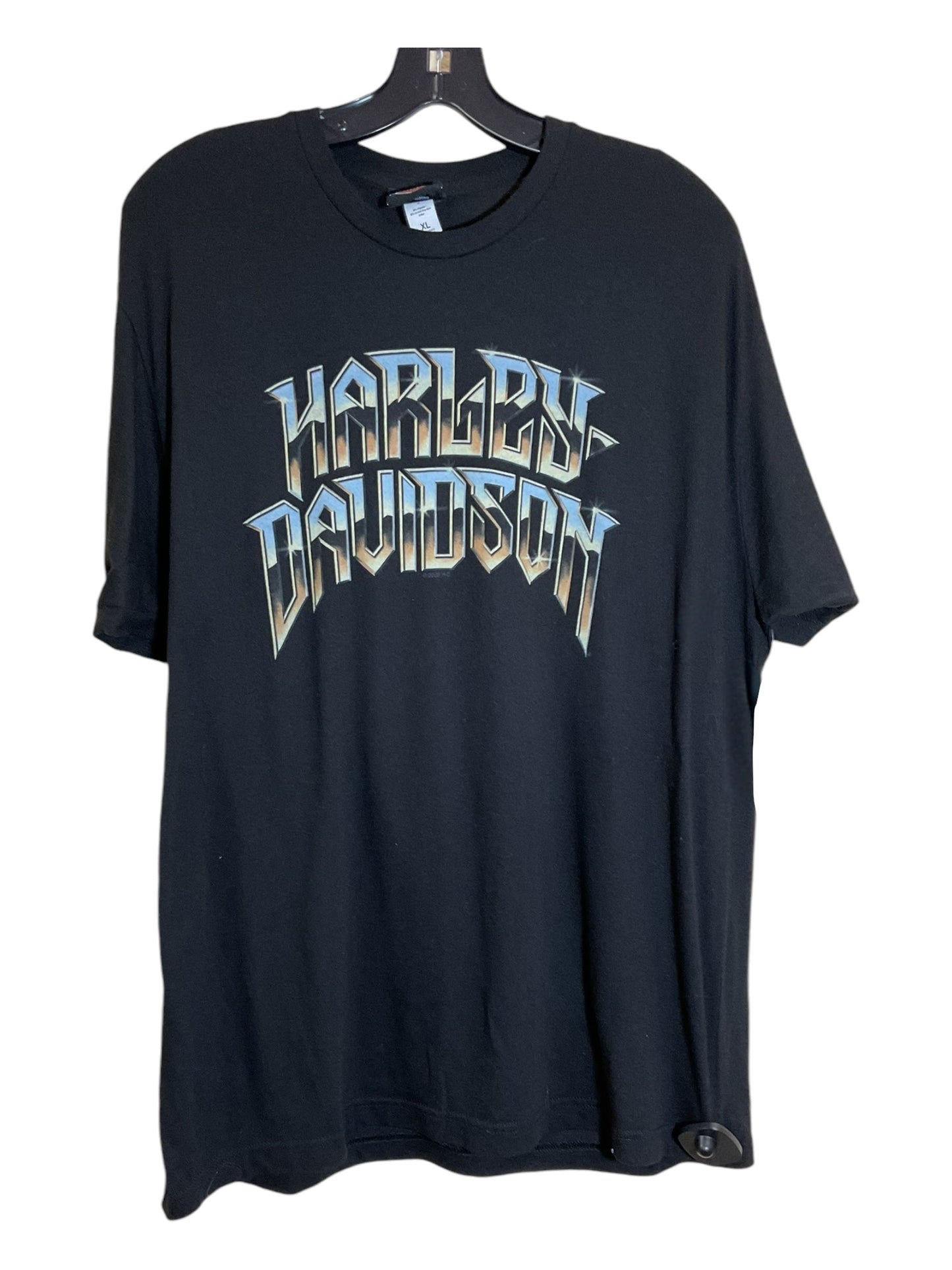 Top Short Sleeve By Harley Davidson In Black, Size: Xl