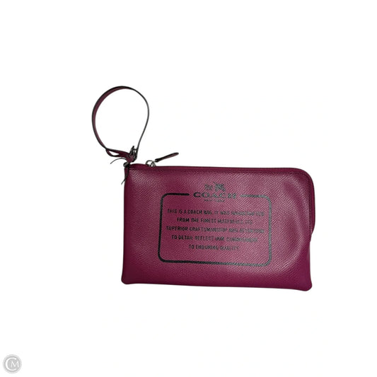 Wristlet Designer By Coach, Size: Medium