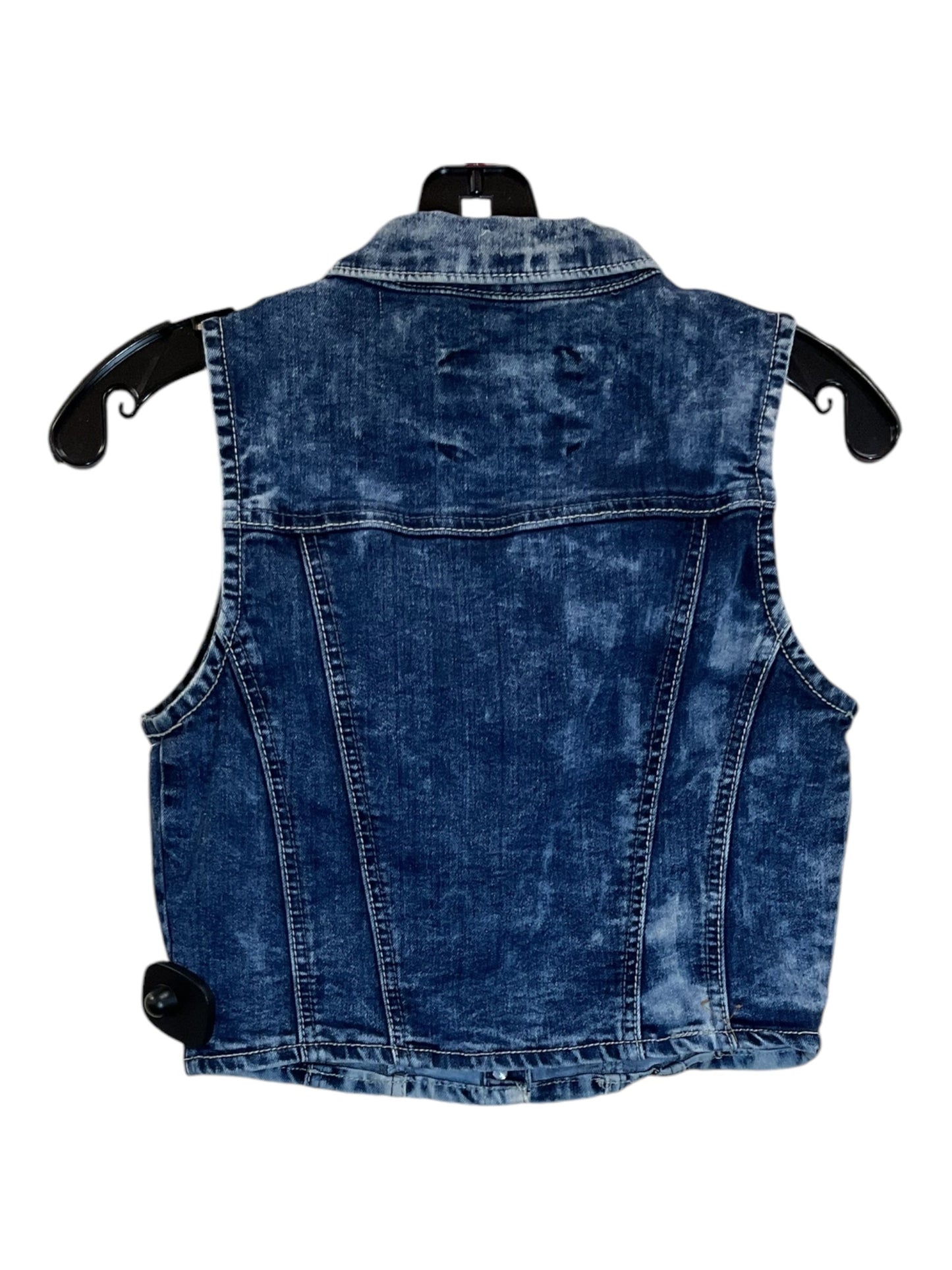 Vest Other By Amethyst In Blue Denim, Size: S