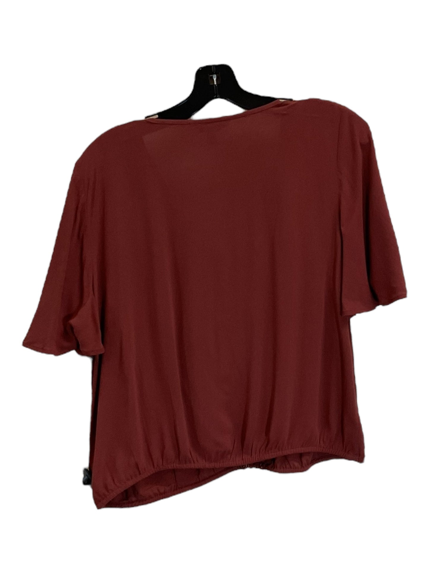 Top Short Sleeve By Express In Red, Size: M