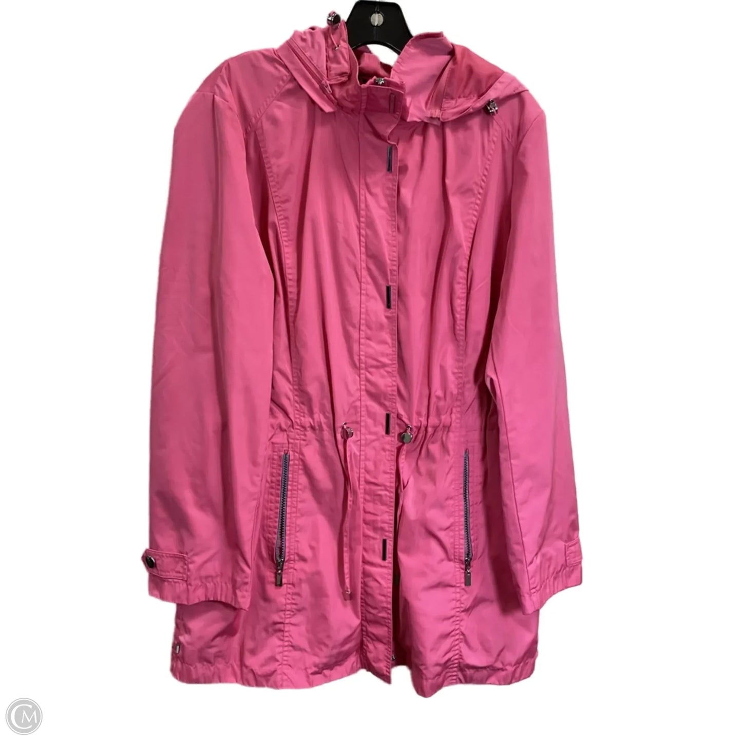 Jacket Windbreaker By Tribal In Pink, Size: L