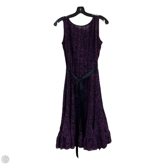 Dress Casual Midi By Dressbarn In Purple, Size: S