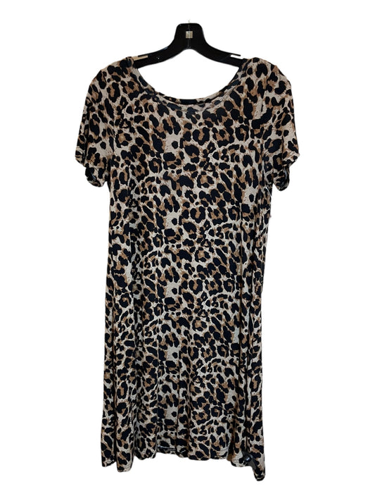 Animal Print Dress Casual Short Clothes Mentor, Size M