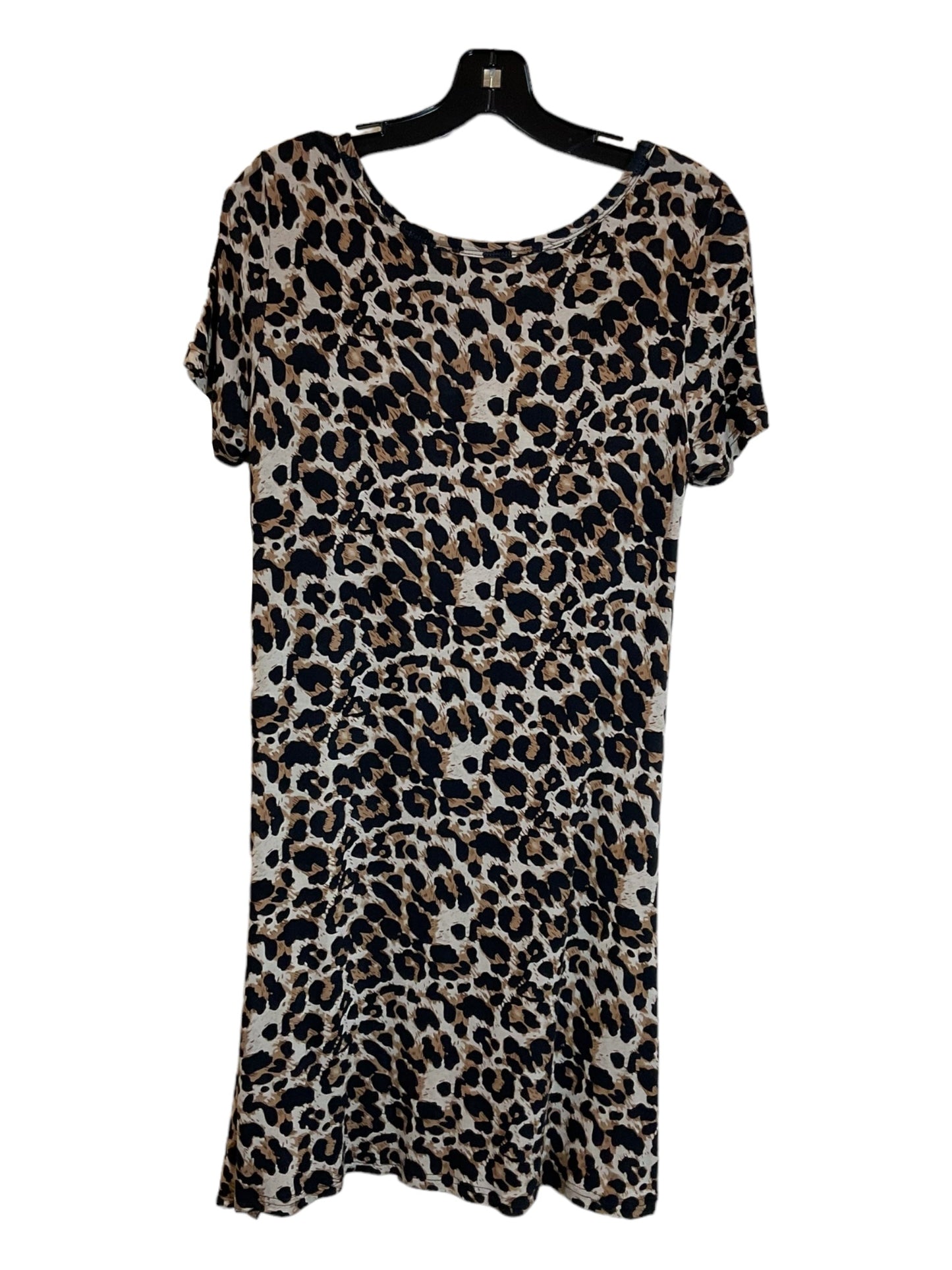 Animal Print Dress Casual Short Clothes Mentor, Size M