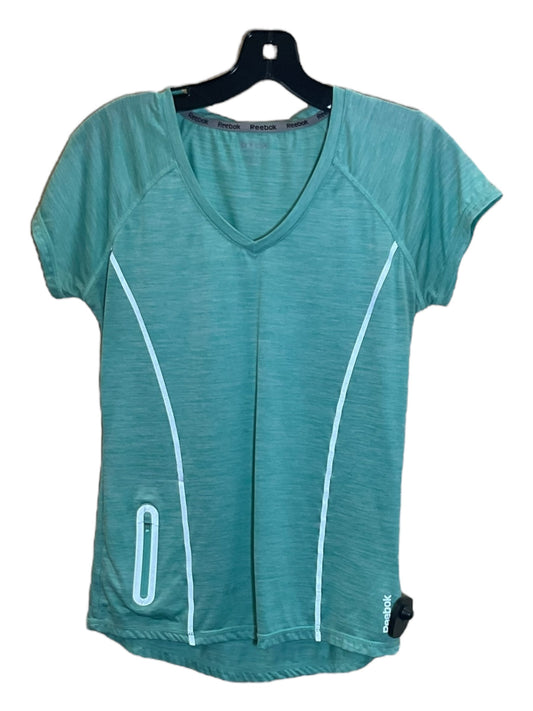 Teal Athletic Top Short Sleeve Reebok, Size S