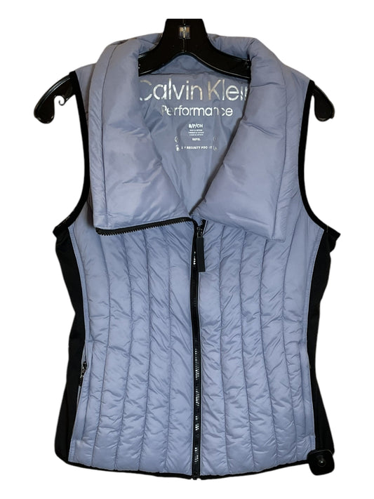 Vest Puffer & Quilted By Calvin Klein In Blue, Size: S