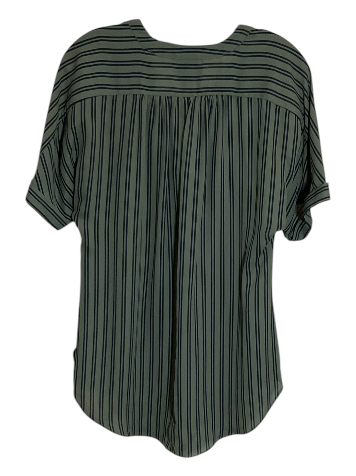 Top Short Sleeve By Worthington In Black & Green, Size: M