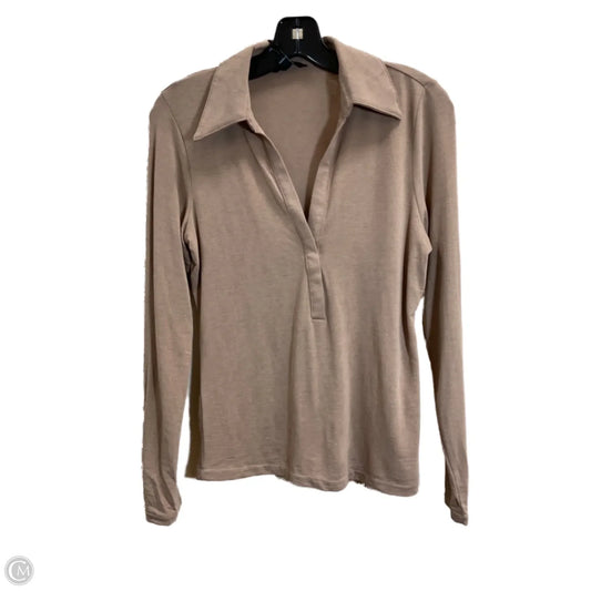 Top Long Sleeve By Clothes Mentor In Brown, Size: S