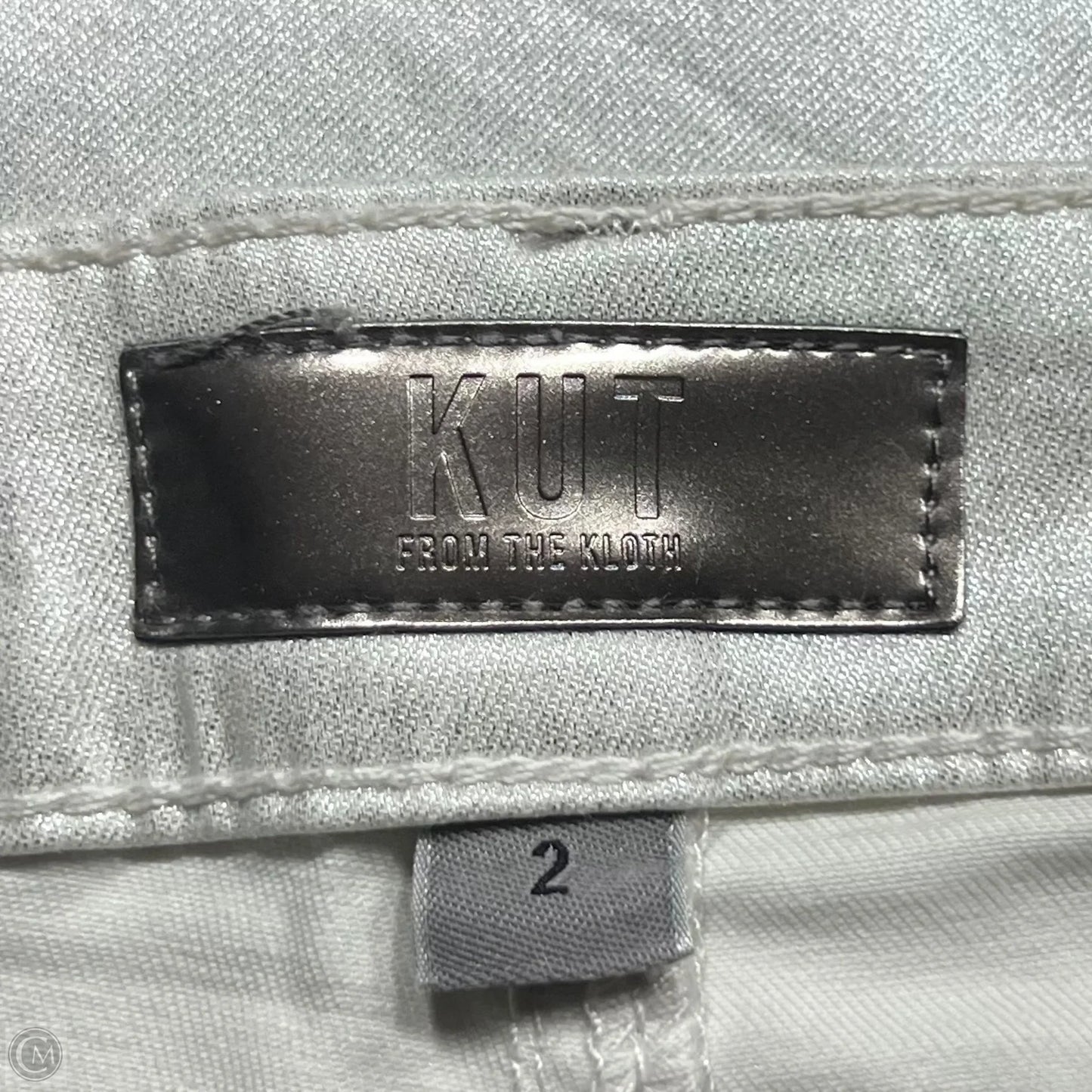 Jeans Wide Leg By Kut In Cream, Size: 2