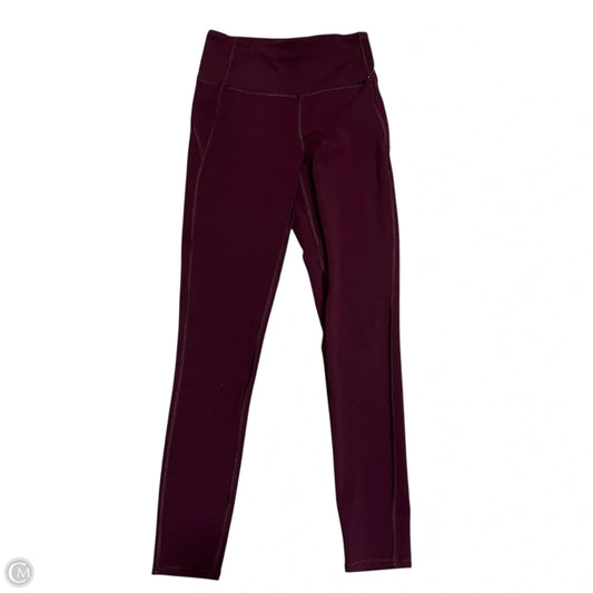 Athletic Leggings By Vuori In Maroon, Size: Xs