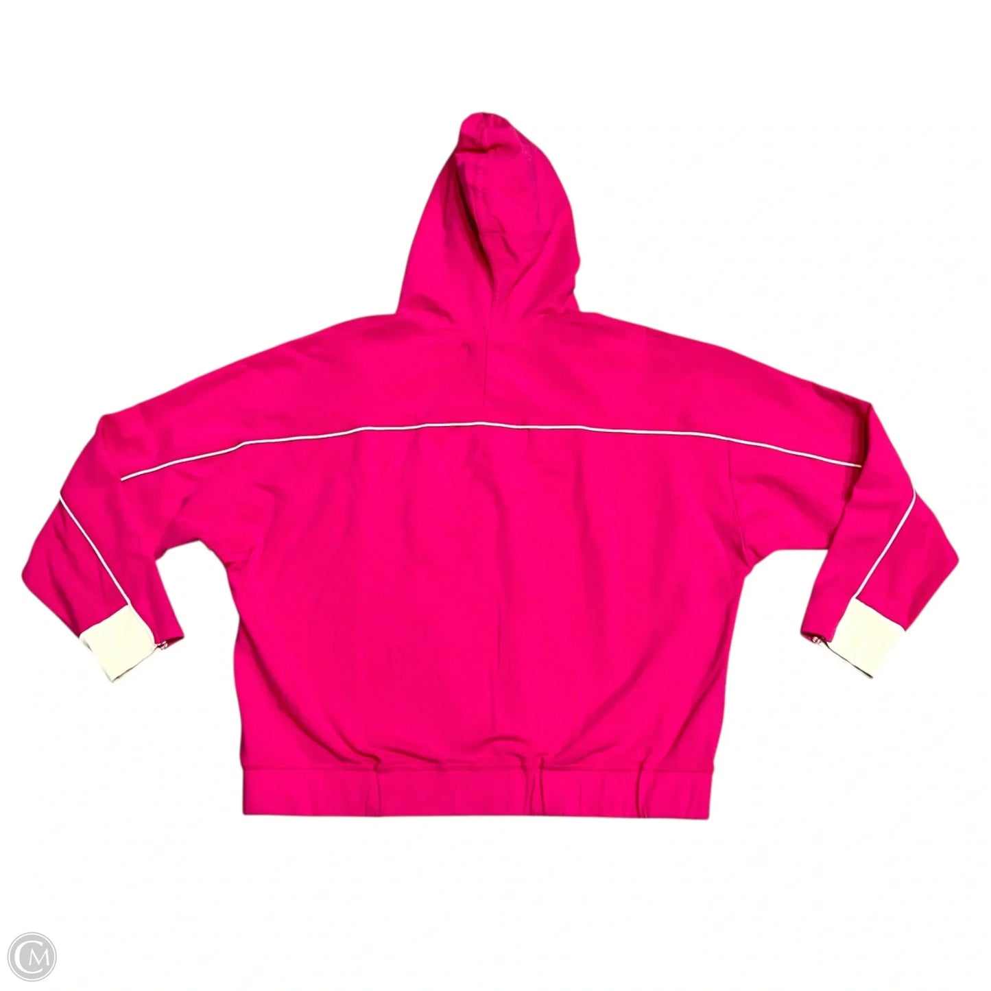 Sweatshirt Hoodie By Johnny Was In Pink, Size: M