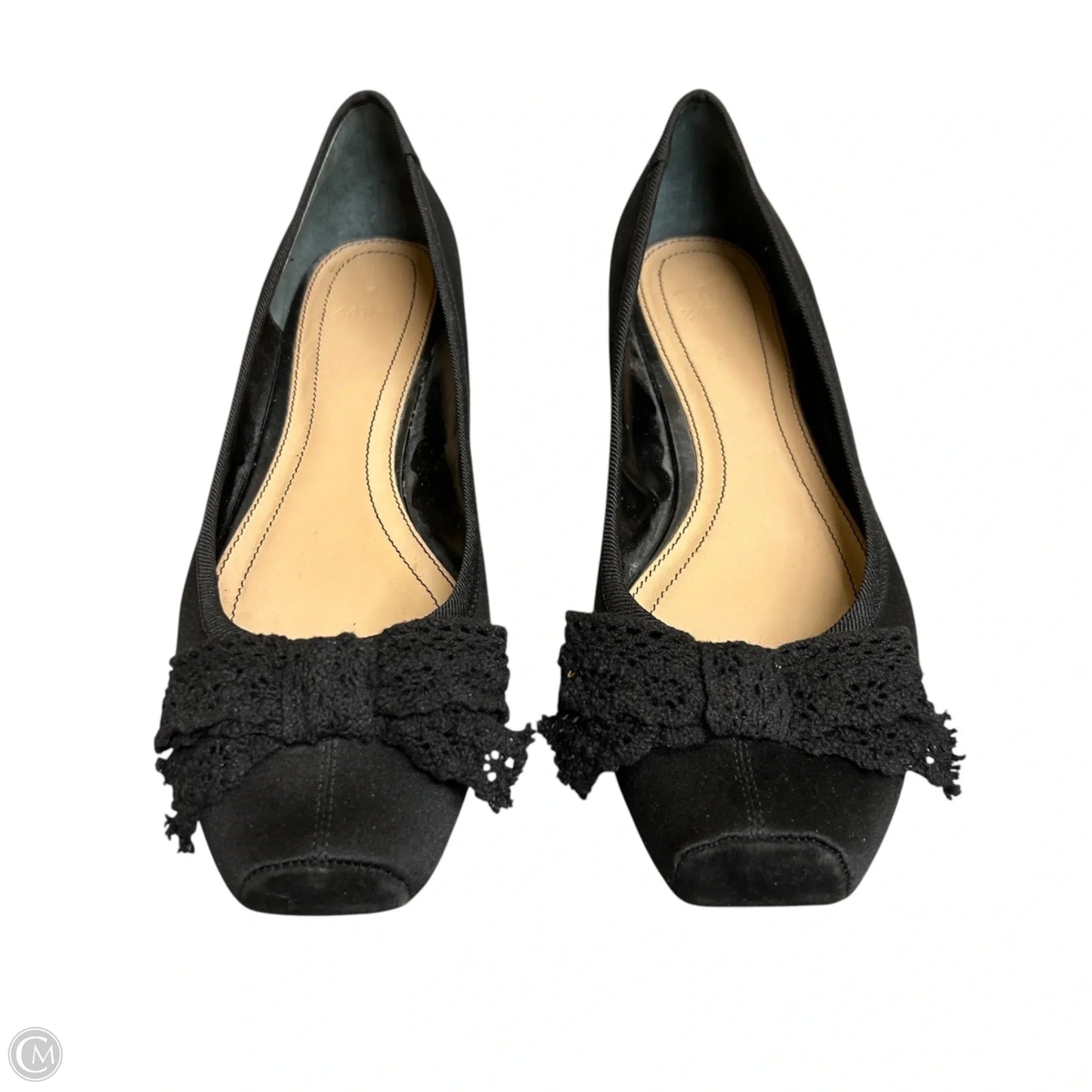 Shoes Flats By Zara In Black, Size: 8.5