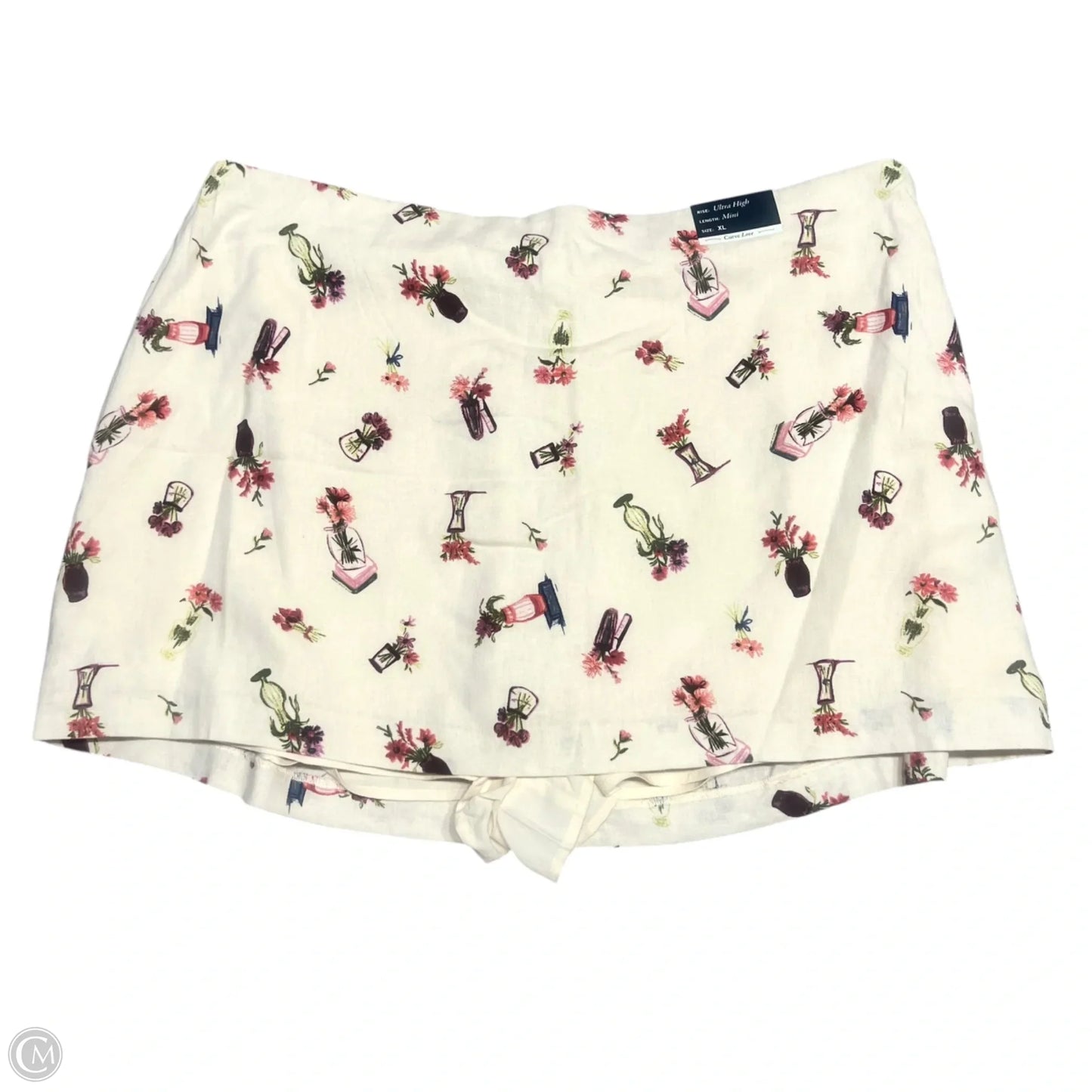 Skirt Mini & Short By Abercrombie And Fitch In Cream, Size: 16