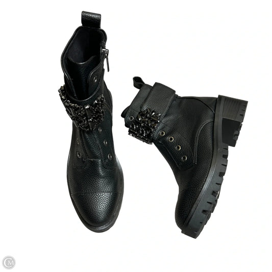 Boots Designer By Karl Lagerfeld In Black, Size: 5.5