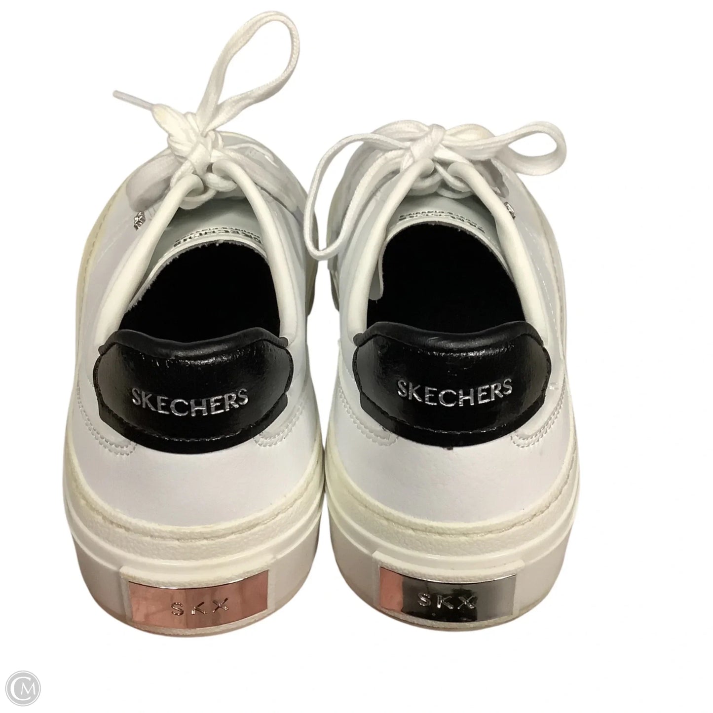 Shoes Sneakers By Skechers In Black & White, Size: 8.5