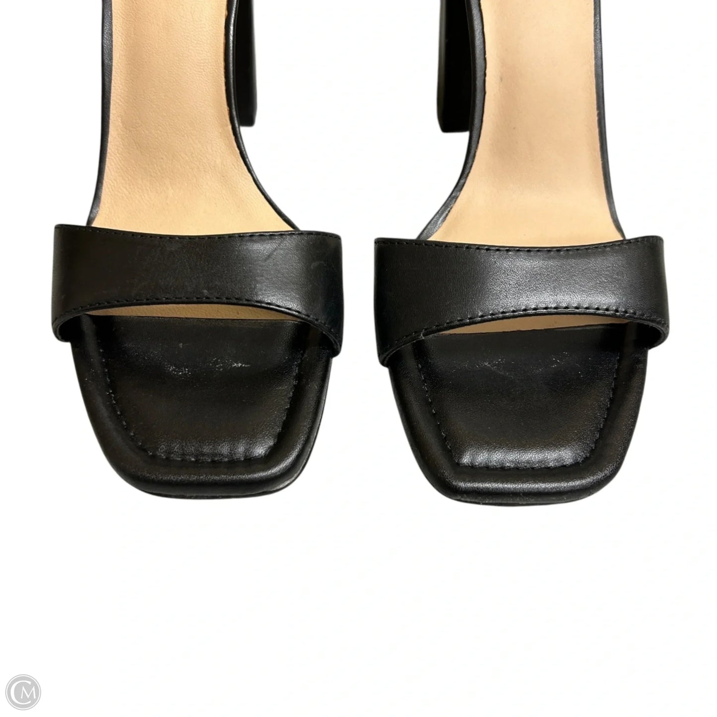 Shoes Heels Block By Aldo In Black & Tan, Size: 8.5