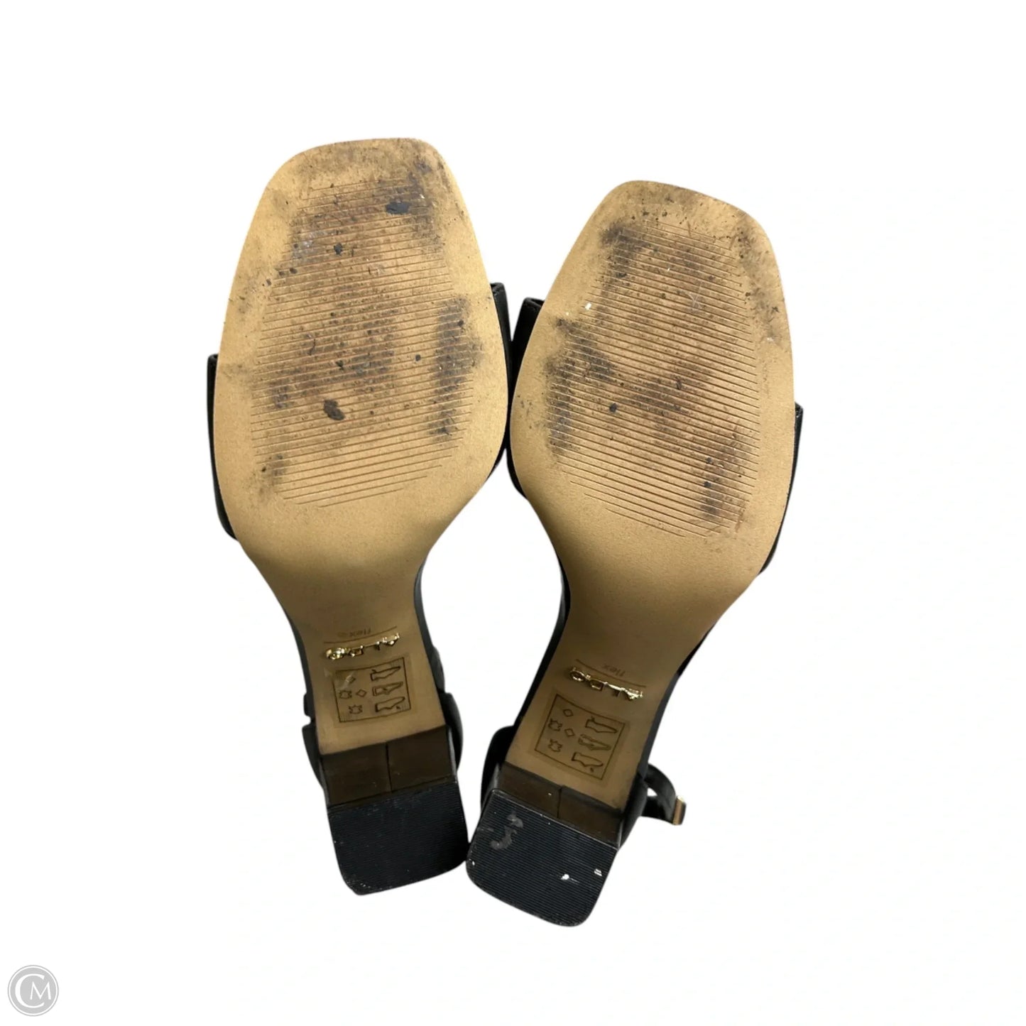 Shoes Heels Block By Aldo In Black & Tan, Size: 8.5