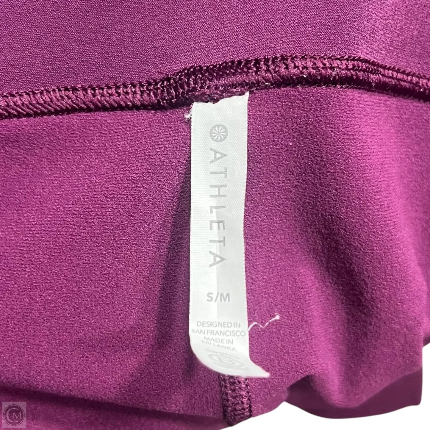Athletic Leggings By Athleta In Purple, Size: S/M