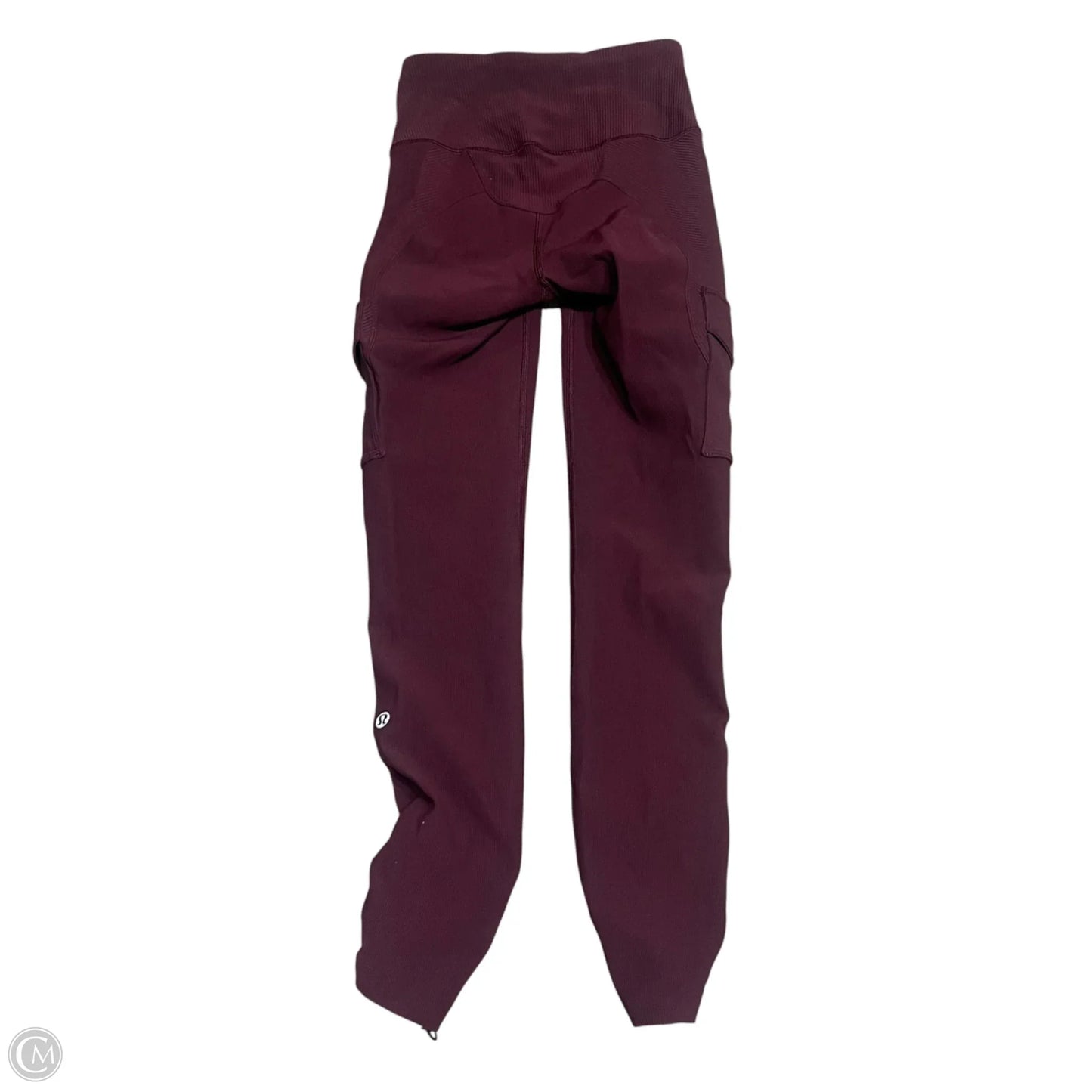 Athletic Leggings By Lululemon In Maroon, Size: 2