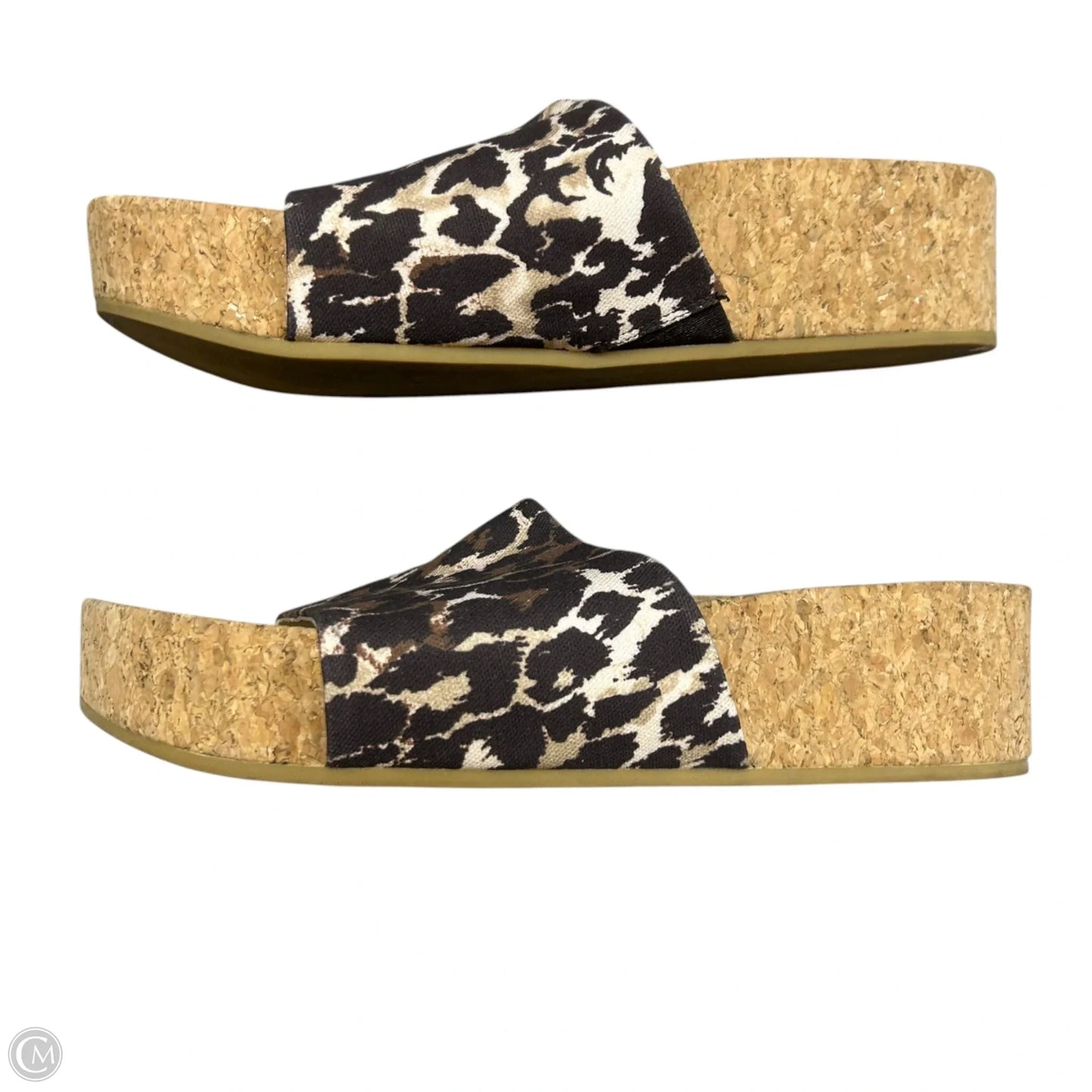 Sandals Flats By Veronica Beard In Leopard Print, Size: 11