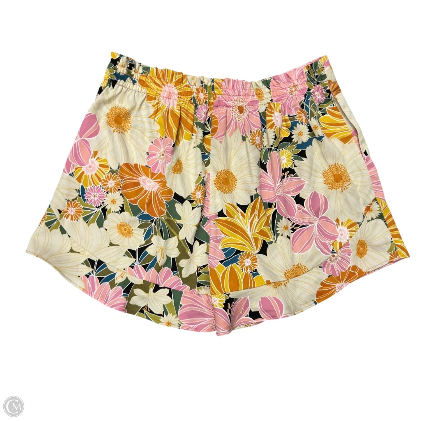 Shorts By Dr2 In Cream & Pink, Size: Xl