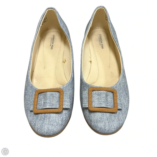 Shoes Flats By London Fog In Blue & Tan, Size: 11