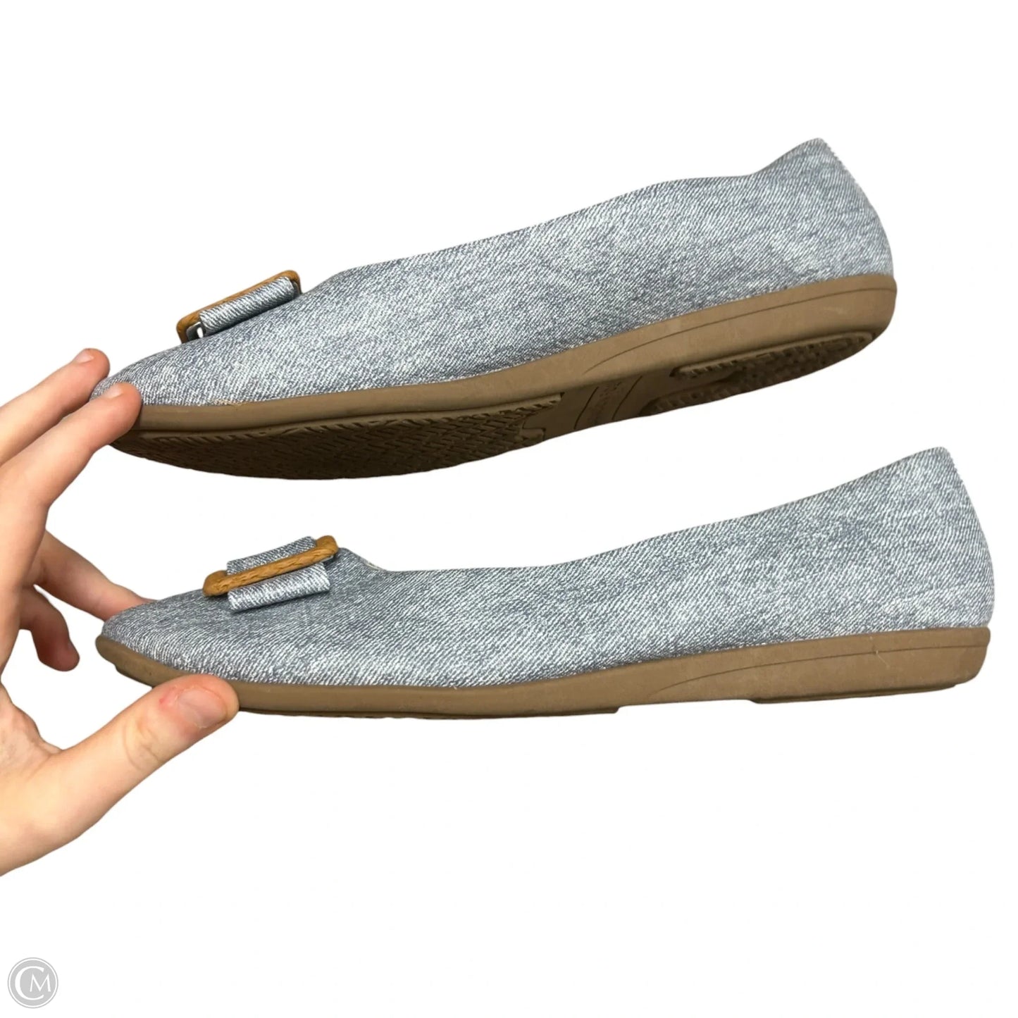 Shoes Flats By London Fog In Blue & Tan, Size: 11
