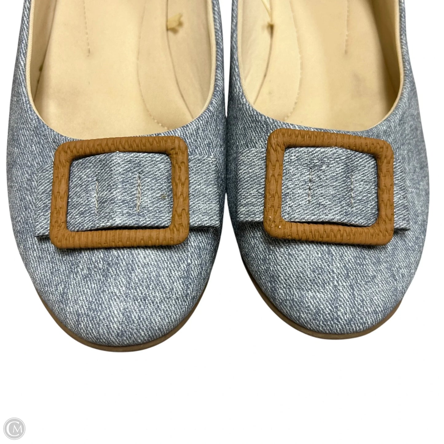 Shoes Flats By London Fog In Blue & Tan, Size: 11