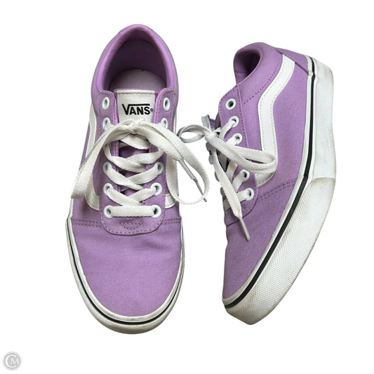 Shoes Sneakers By Vans In Purple, Size: 7.5
