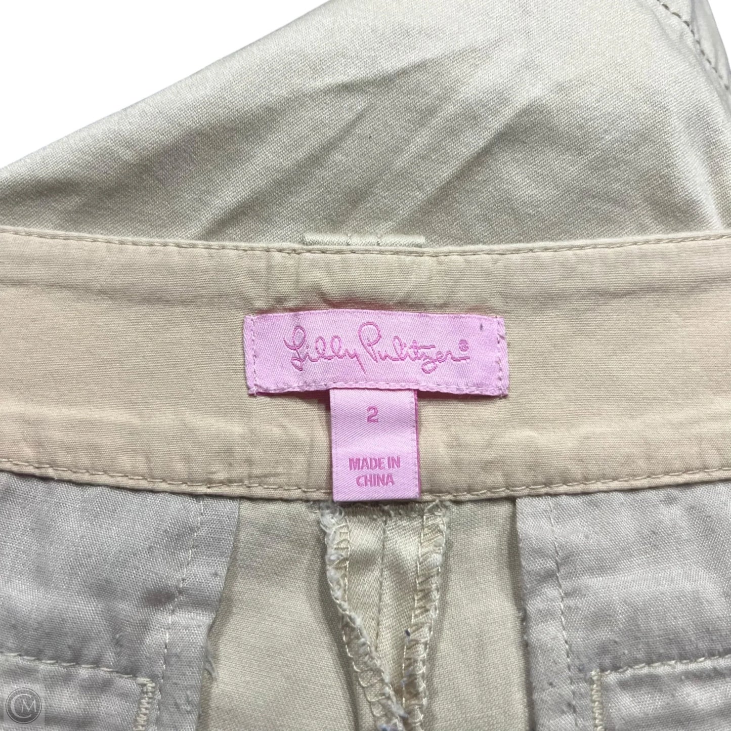 Shorts Designer By Lilly Pulitzer In Beige, Size: 2