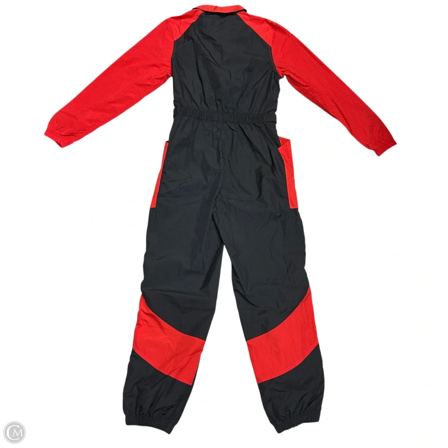 Jumpsuit Luxury Designer By Jordan In Black & Red, Size: S