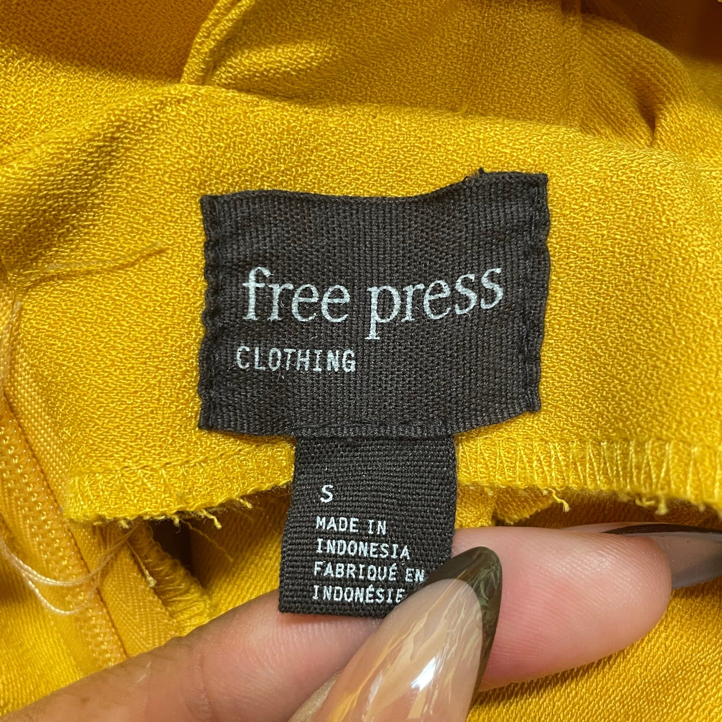 Mustard Jumpsuit By Free Press, Size: S