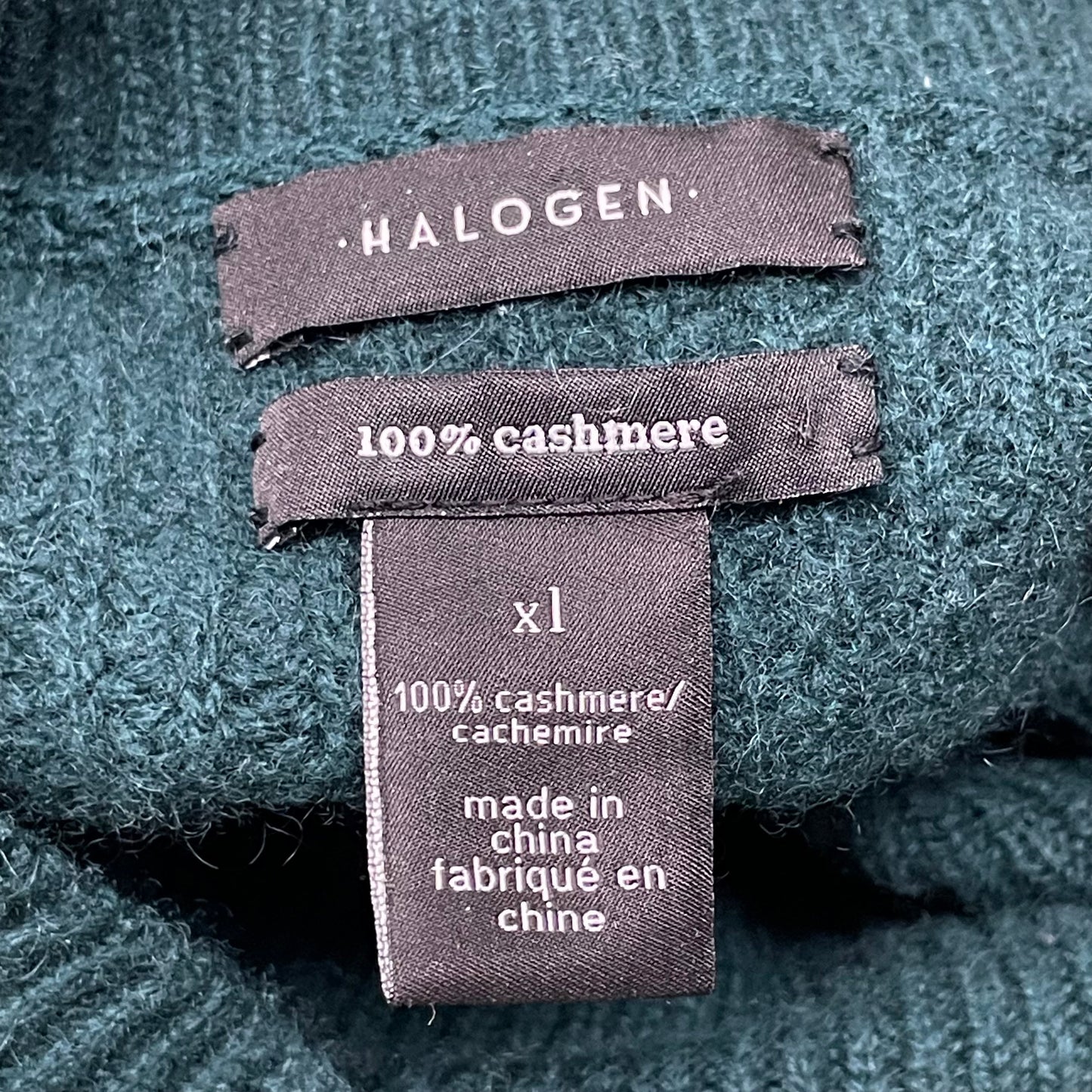 Sweater Cashmere By Halogen In Emerald, Size: 1x