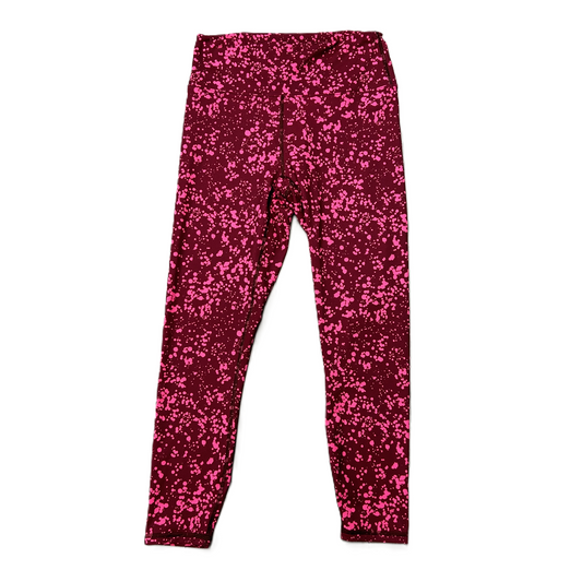 Pink & Red Athletic Leggings By Fabletics, Size: S