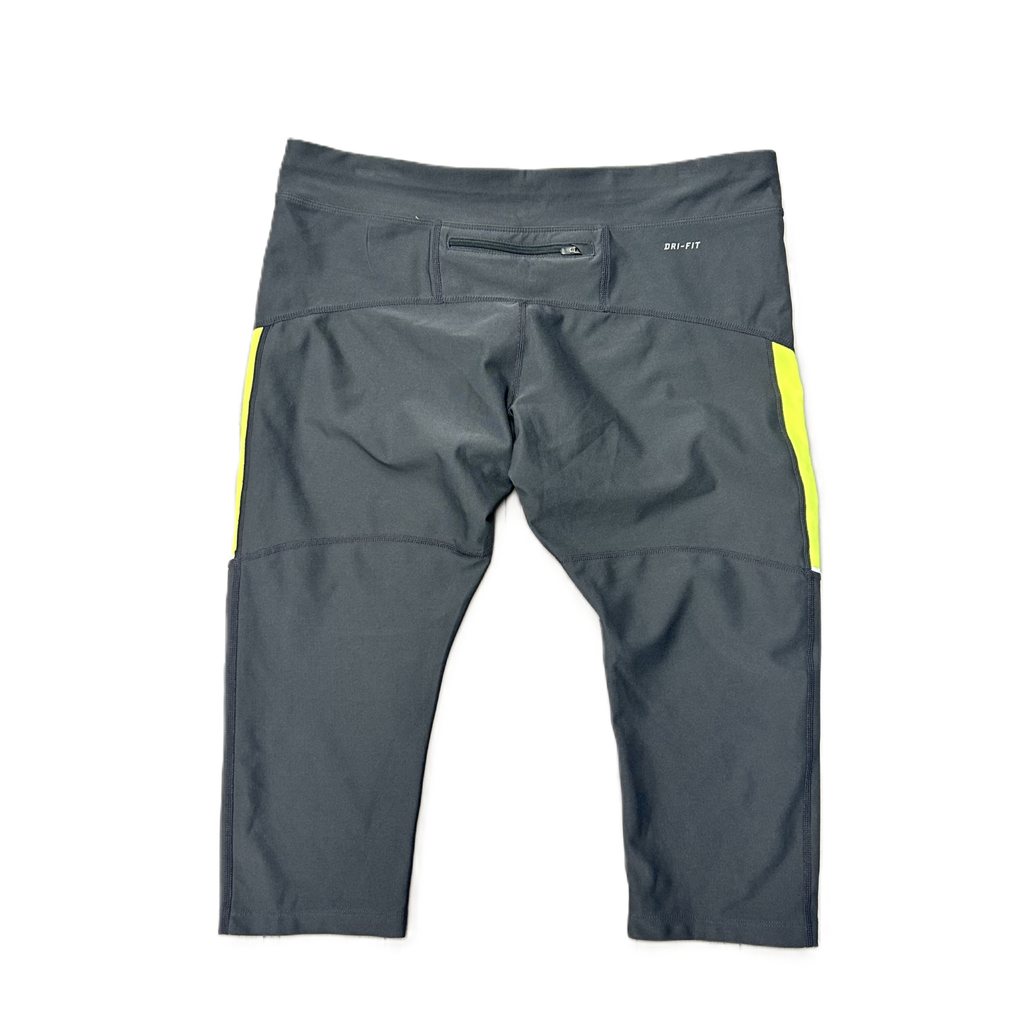 Green & Grey Athletic Leggings By Nike Apparel, Size: Xl