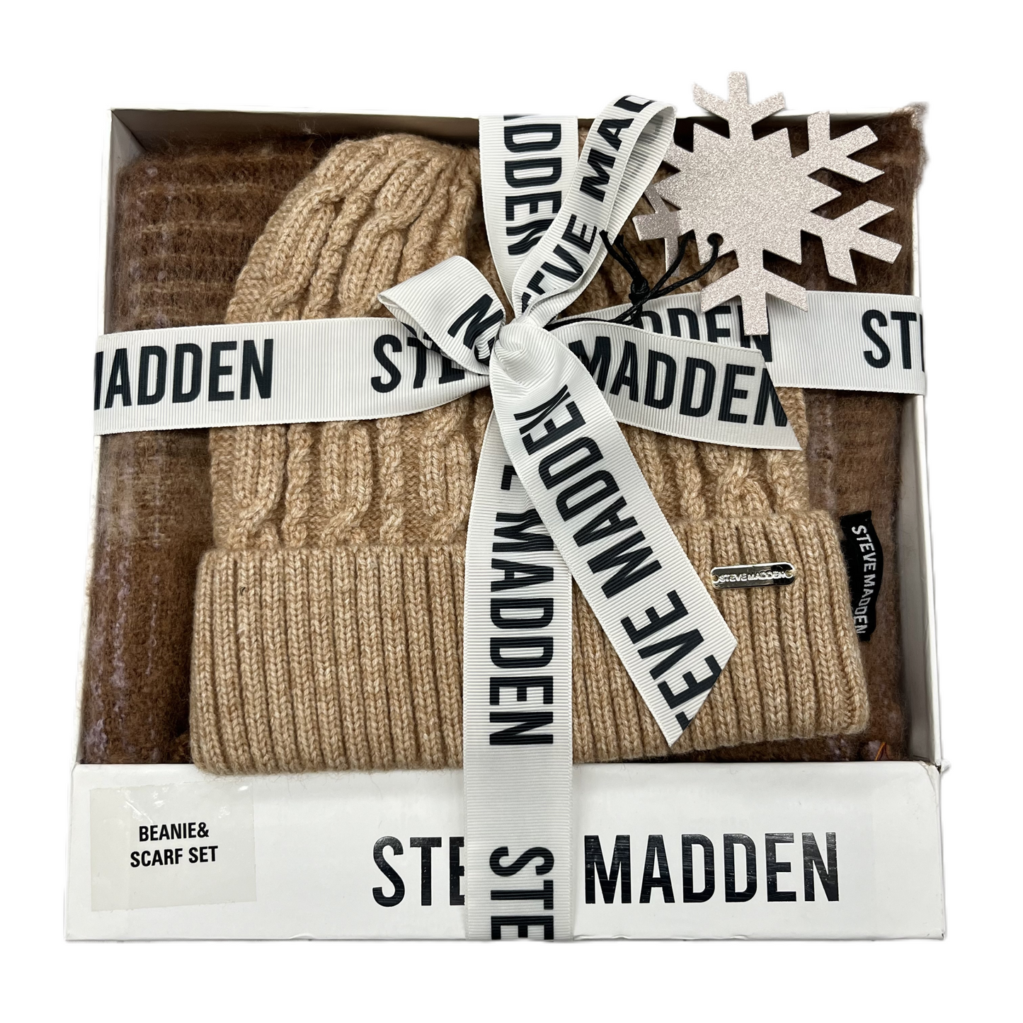 Hat Beanie/Scarf Set By Steve Madden