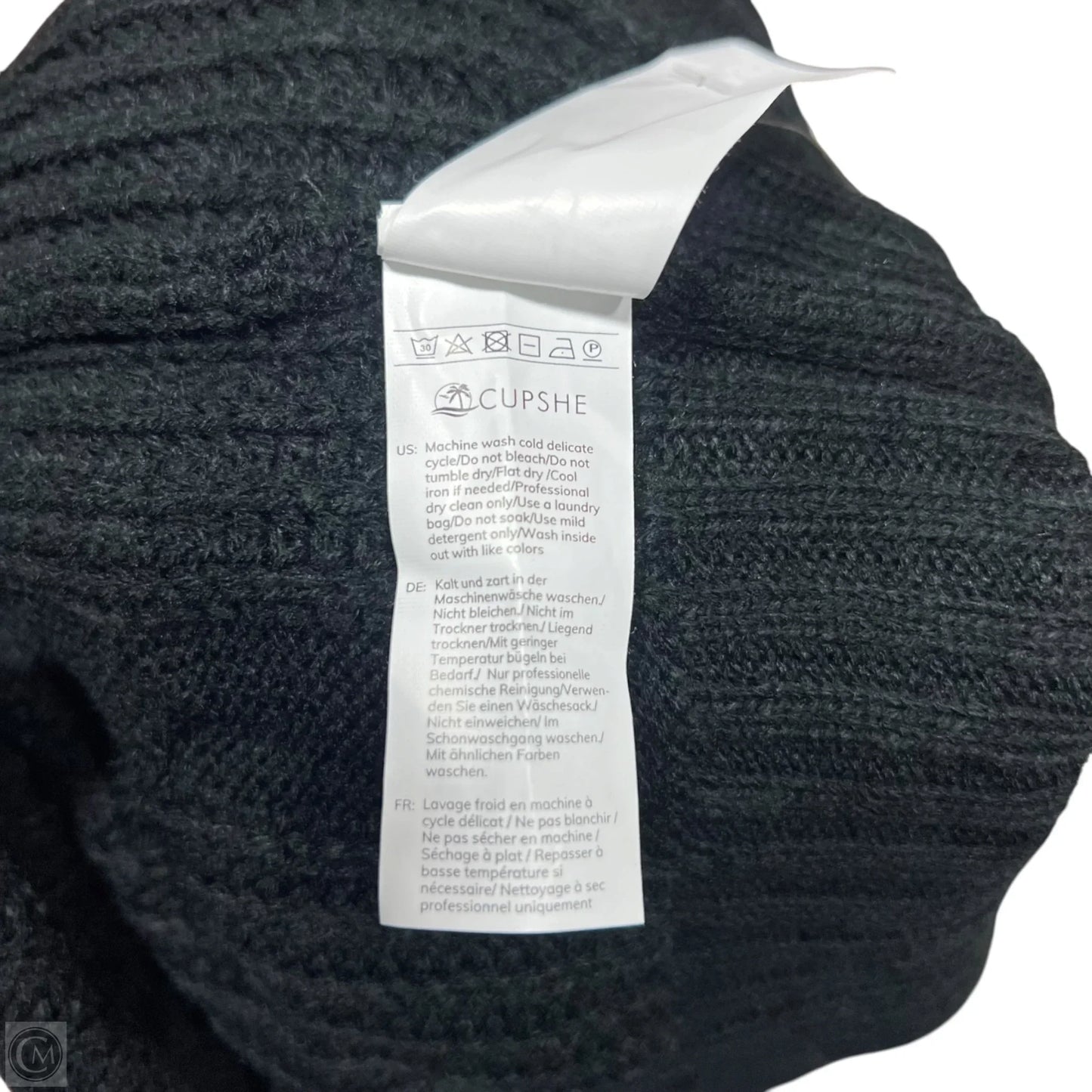 Sweater Cardigan By Cupshe In Black, Size: S