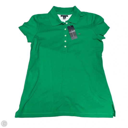 Top Short Sleeve By Tommy Hilfiger In Green, Size: M