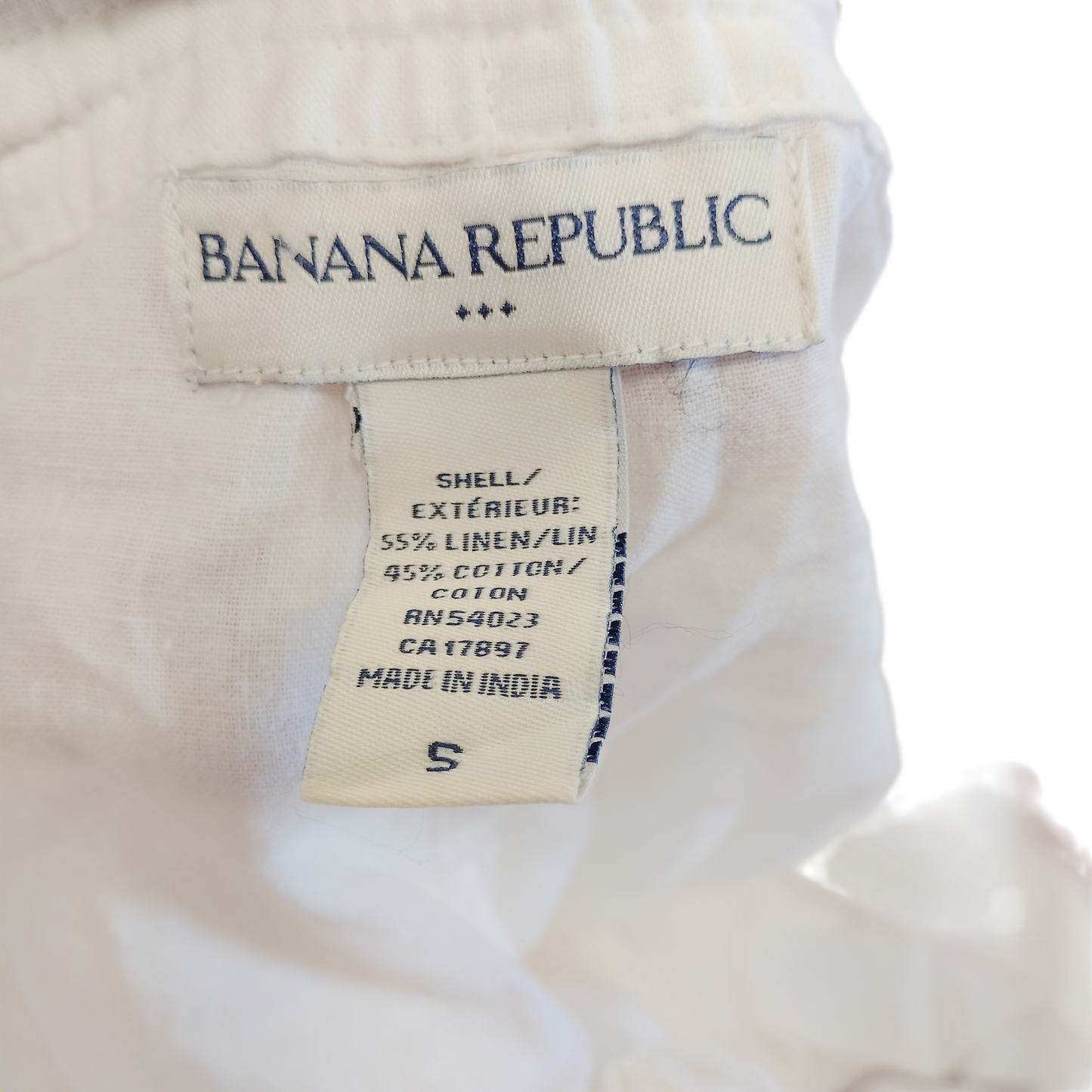 White Pants Linen By Banana Republic, Size: S