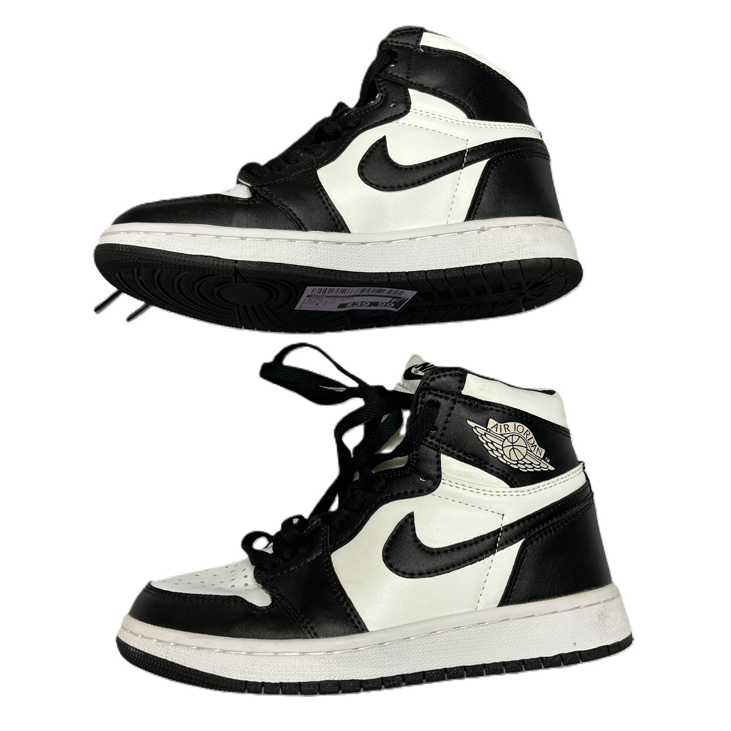 Black & White Shoes Sneakers By Nike, Size: 5.5