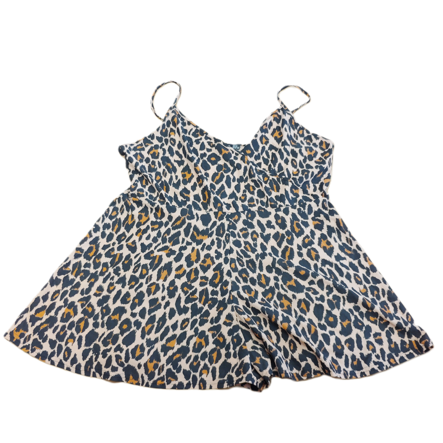 Leopard Print Romper By Boohoo Boutique, Size: 1x