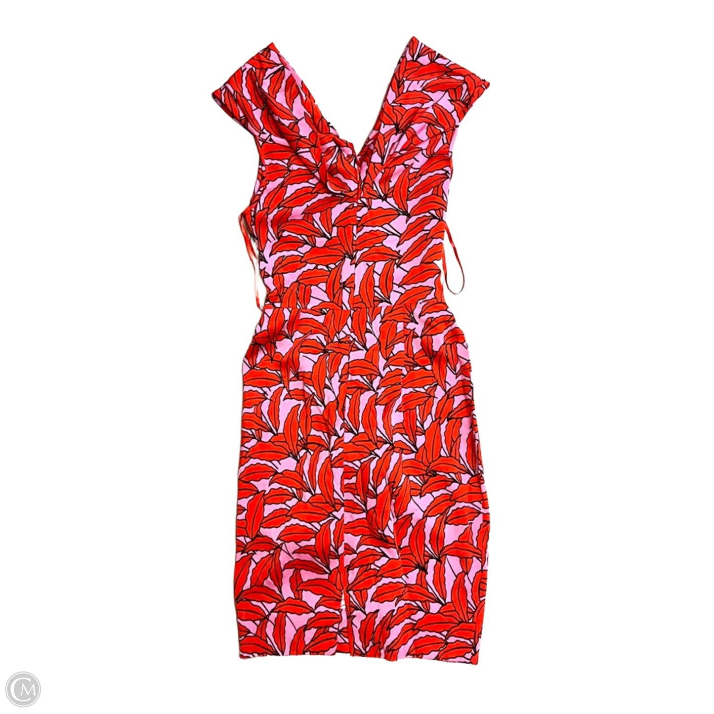 Dress Designer By Diane Von Furstenberg In Pink & Red, Size: Xxs