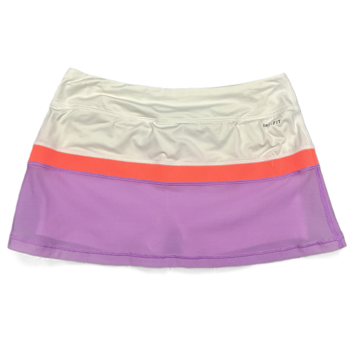 Athletic Skort By Nike In Purple & White, Size: M