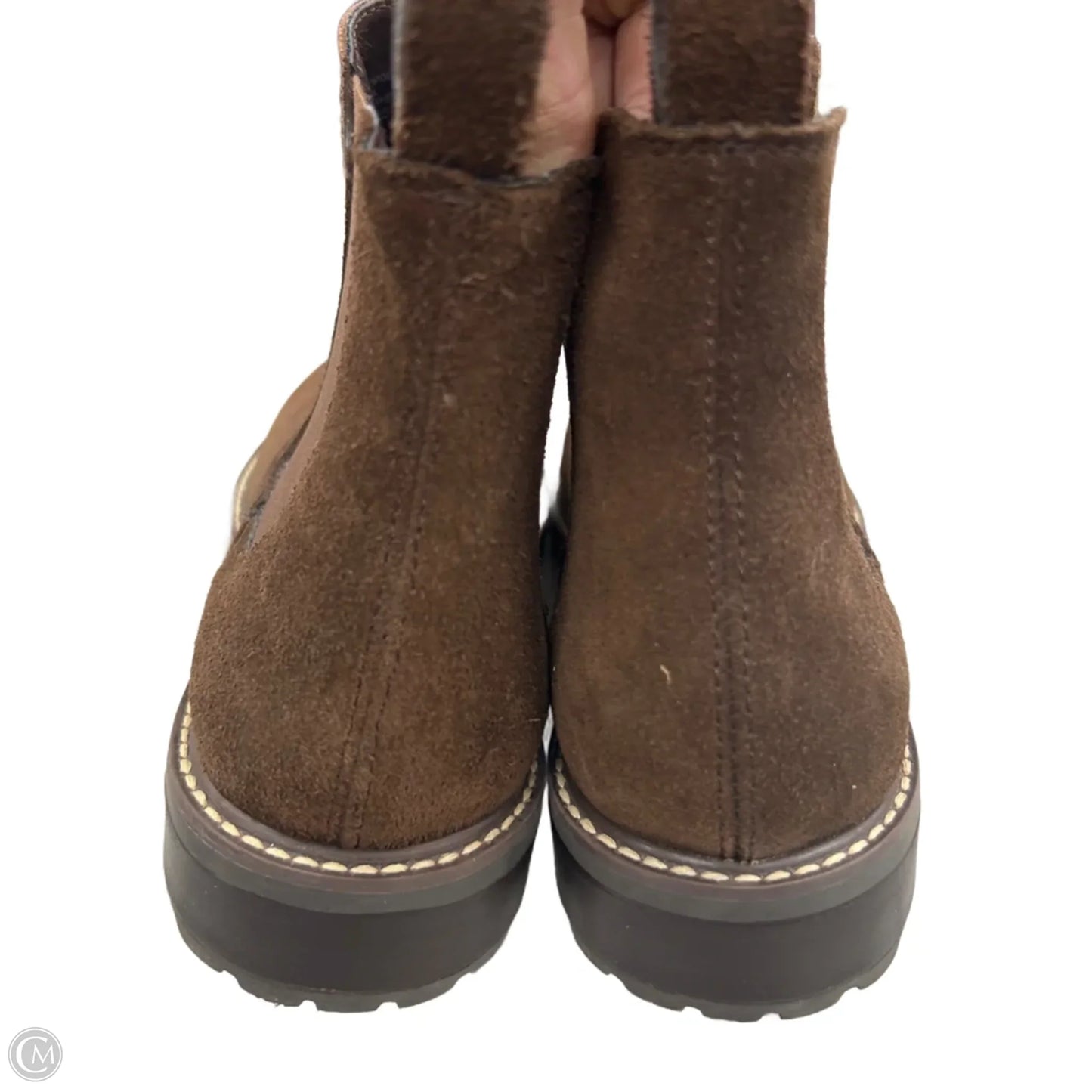 Boots Ankle Heels By Steve Madden In Brown, Size: 8.5