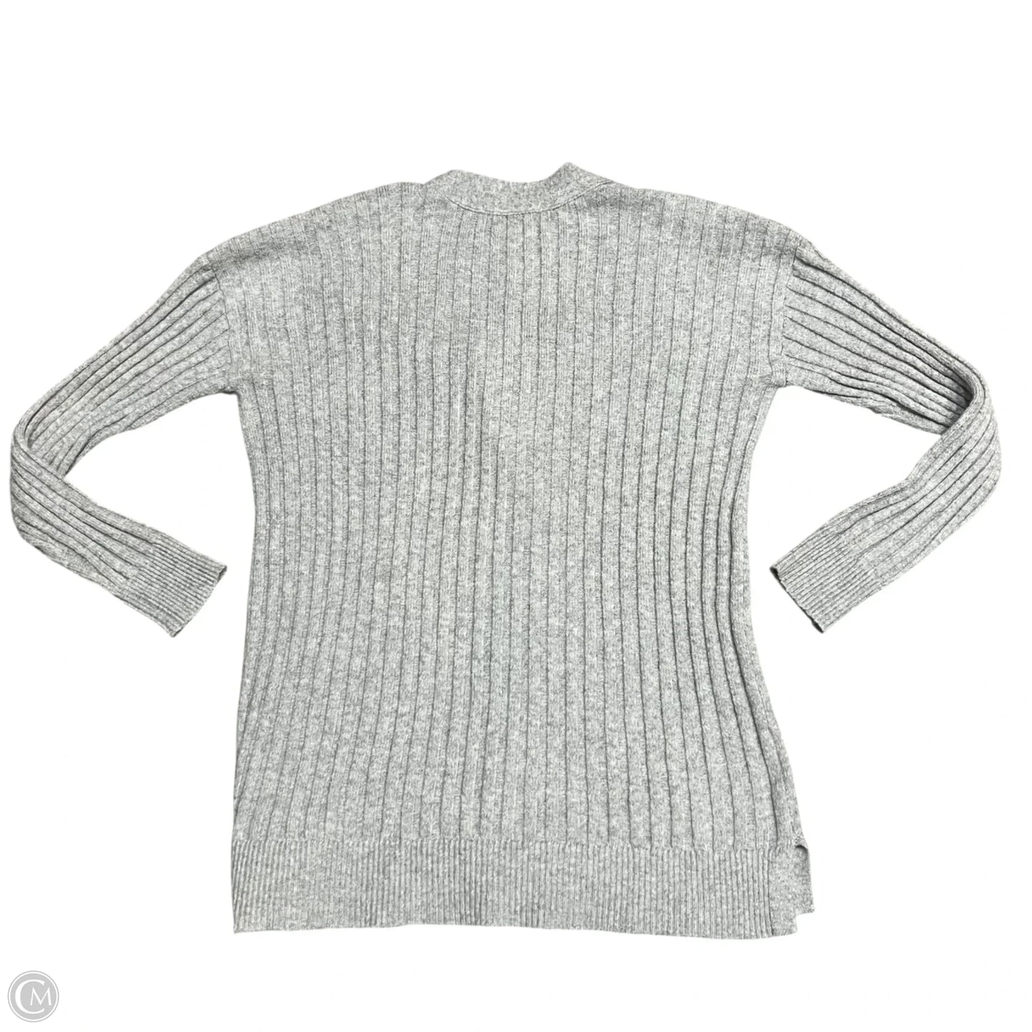 Sweater Cardigan By Loft In Grey, Size: Xs